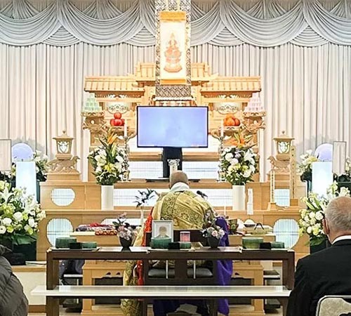 榎町地域センターでの家族葬の葬儀参考イメージ